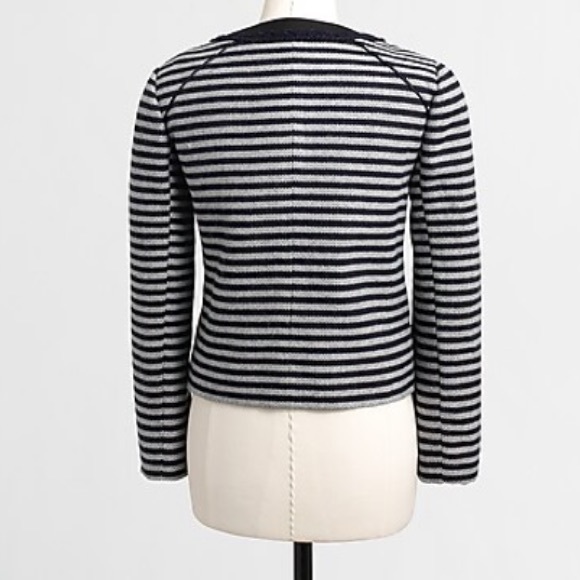 J. Crew Navy and White Striped Blazer - Picture 3 of 10